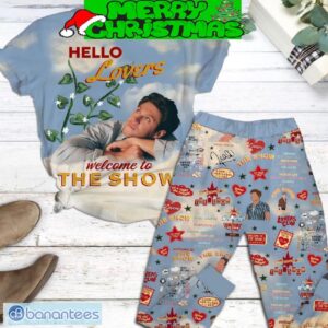 Niall Horan Hello Lovers Welcome To The Show Fleece Pajamas Set All Over Print Christmas Gift - Niall Horan Hello Lovers Welcome To The Show Fleece Pajamas Set-1