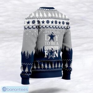 Dallas Cowboys Dak Prescott #4 Super Bowl LVII 2023 It's A Good Day To Be A Cowboys Fan Sport Player 3D Ugly Christmas Sweater Product Photo 3