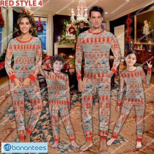 Transall C-160 C160 Aircraft Ugly Christmas Pajamas Set Men Women Children - Transall C-160 C160 Aircraft Pajamas Set Family Photo Red