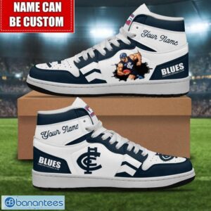 Carlton Blues Sneakers Custom Name Limited Air Jordan Hightop Shoes JD1 Sneakers Product Photo 1