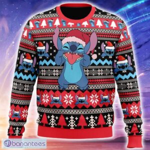 Lilo and Stitch Knitted Xmas Sweater Trending Holidays For Men Women Fans - Lilo and Stitch Ugly Christmas Sweater_1