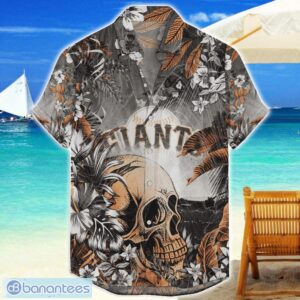 San Francisco Giants Tropical Skull Halloween 3D Hawaiian Shirt For Men Women MLB Fans Product Photo 1