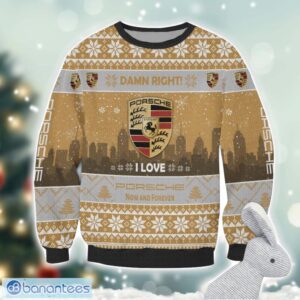 Porsche Damn Right I Lover Porsche Now And Forever 3D Ugly Christmas Sweater Christmas Gift Product Photo 2