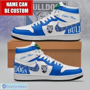 NRL Canterbury-Bankstown Bulldogs Custom Name Limited Air Jordan Hightop Shoes JD1 Sneakers Product Photo 1
