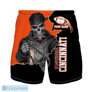 Cincinnati Football Team Hawaiian Shirt And Shorts Personalized Name And Number For Fans Product Photo 2