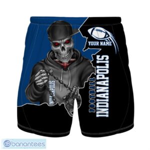 Indianapolis Football Team Hawaiian Shirt And Shorts Personalized Name And Number For Fans Product Photo 2