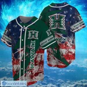 NCAA Hawaii Rainbow Warriors Logo Design Baseball Jersay Shirt Full Print Product Photo 1