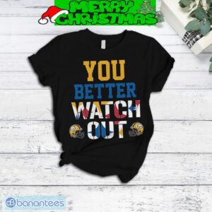 Pittsburgh Steelers Better Watch Out Fleece Pajamas Set All Over Print Christmas Gift - Pittsburgh Steelers Better Watch Out Fleece Pajamas Set-3