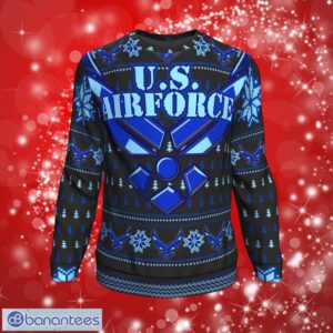 US Airforce Christmas Dark Sweater Full Over Print Gifts Christmas 3D Sweater Shirt Product Photo 1