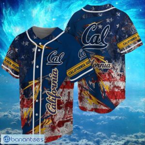 NCAA California Golden Bears Logo Design Baseball Jersay Shirt Full Print Product Photo 1