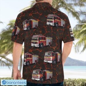 United Kingdom, Avon Fire and Rescue Service Aloha Hawaiian Shirt Product Photo 2