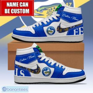 NRL Parramatta Eels Custom Name Limited Air Jordan Hightop Shoes JD1 Sneakers Product Photo 1