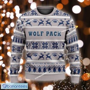 NEW Soup Nevada Wolf Pack Knitted Xmas Sweater Gift For Adult Custom Name - NCAA Nevada Wolf Pack Ugly Christmas Sweater For Men And Women Photo 1