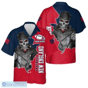 New England Football Team Hawaiian Shirt And Shorts Personalized Name And Number For Fans Product Photo 1