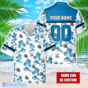 Coconut design Logo Detroit Team Hawaiian And Shorts All Printed Beach Set For Fans Custom Name Product Photo 1