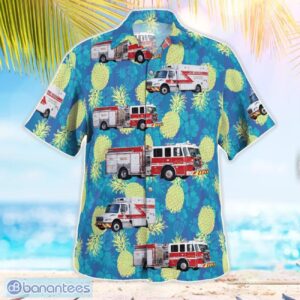 Florida, Pembroke Pines Fire Department Hawaiian Shirt Product Photo 3