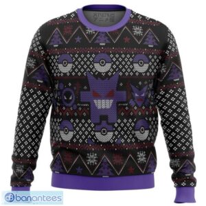Pokemon Ghost Premium Ugly Christmas Sweater Amazing Gift Idea For Pokemon Lovers Product Photo 1