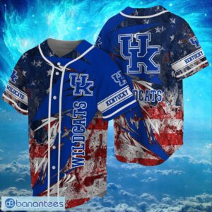 NCAA Kentucky Wildcats Logo Design Baseball Jersay Shirt Full Print Product Photo 1