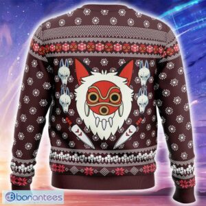 Princess Mononoke Knitted Christmas Sweater Trending Holidays For Men Women Fans - Princess Mononoke Ugly Christmas Sweater_2