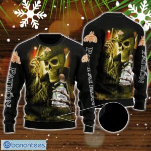 Skull Patron Tequila All Over Print 3D Sweater For Men And Women Product Photo 1