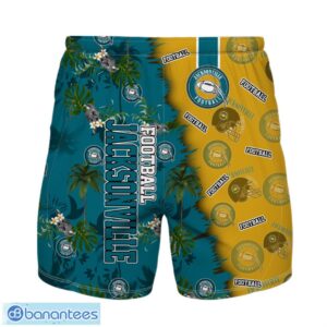 Jacksonville Football Team Hawaiian Shirt And Shorts Custom Name Number Tropical Style Hawaiian Shirt Product Photo 2