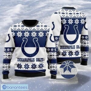 Indianapolis Colts Thicken Sweater Shirt Wool Christmas For Fans All Over Print Sweater Product Photo 1