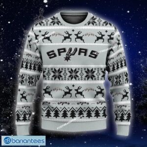 NEW Sweater San Antonio Spurs Ugly Christmas 3D Sweater Gift For Men And Women Custom Name - NBA San Antonio Spurs Ugly Christmas Sweater For Men And Women Photo 1