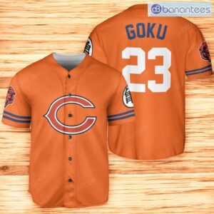 Chicago Bears Dragon Ball Son Goku Baseball Jersey Shirt Custom For Men And Women Product Photo 1