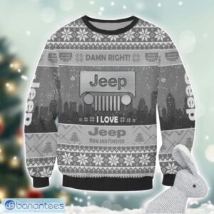 Jeep Damn Right I Lover Jeep Now And Forever 3D Ugly Christmas Sweater Christmas Gift Product Photo 2