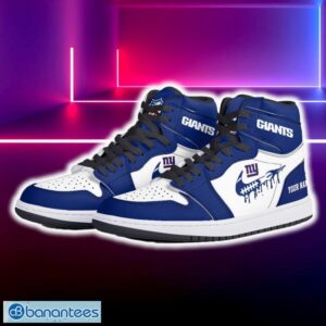 New York Giants Air Jordan Hightop Shoes New Custom Name For Fans Gift Sneaker - New York Giants Air Jordan Hightop Shoes Photo 5