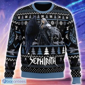 Sephiroth Final Fantasy Knitted Christmas Sweater Trending Holidays For Men Women Fans - Sephiroth Final Fantasy Ugly Christmas Sweater_1