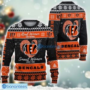 Cincinnati Bengals Logo Ugly Christmas Sweater For Fans Men And Women Christmas Gift Ideas Product Photo 2