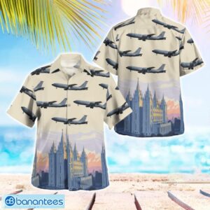 US Air Force Utah Air National Guard Boeing KC-135R Stratotanker (717-148) Hawaiian Shirt Gift For Summer Vacation Product Photo 1