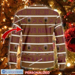 NEW Retailer Montana Grizzlies Knitted Christmas Sweater Gift For Adult Custom Name - NCAA2 Montana Grizzlies Ugly Christmas Sweater For Men And Women Photo 2