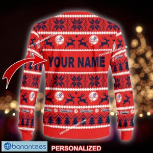 NEW Stitch New York Yankees Ugly Christmas Sweater Gift For Adult Custom Name - MLB New York Yankees Ugly Christmas Sweater For Men And Women Photo 2