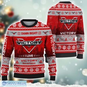 victory Damn Right I Lover victory Now And Forever 3D Ugly Christmas Sweater Christmas Gift Product Photo 1