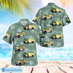 Lee County, Florida, Southwest Florida International Airport Fire Department Christmas Hawaiian Shirt Product Photo 1
