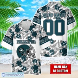 Philadelphia Team Hawaiian And Shorts All Printed Beach Set For Fans Custom Name Product Photo 1