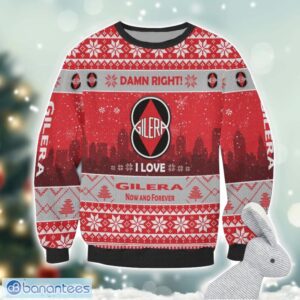 Gilera Damn Right I Lover Gilera Now And Forever 3D Ugly Christmas Sweater Christmas Gift Product Photo 2