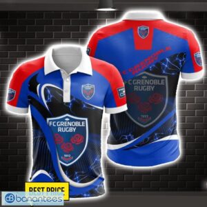 FC Grenoble Rugby 3D Polo Shirt Special Gift For Fans Holiday Gift Product Photo 1