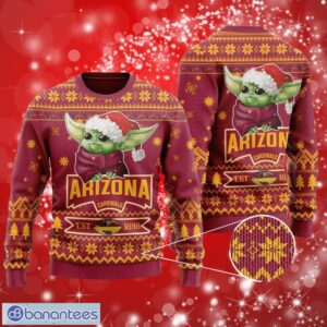 NFL Arizona Cardinals Cute Baby Yoda Grogu Christmas Full Over Print Gifts Christmas 3D Sweater Shirt Product Photo 1