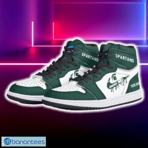 Michigan State Spartans Air Jordan Hightop Shoes New Custom Name For Fans Gift Sneaker - Michigan State Spartans Air Jordan Hightop Shoes Photo 5