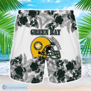Green Bay Team Hawaiian And Shorts All Printed Beach Set For Fans Custom Name Product Photo 2