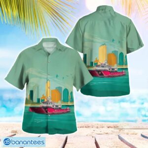 Tampa, Florida, Tampa Fire Rescue Department Fireboat 1 Patriot 3D Hawaiian Shirt Gift For Summer Product Photo 1