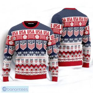 US Soccer Team Ugly Sweater Christmas Gift For Fans Team Christmas Sweater Product Photo 1