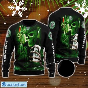 Skull Starbucks All Over Print 3D Sweater For Men And Women Product Photo 1