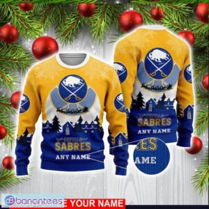 Custom Name NHL Buffalo Sabres 3D Sweater Christmas Holiday Gift Product Photo 1