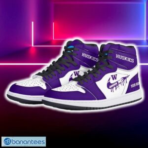 Washington Huskies Air Jordan Hightop Shoes New Custom Name For Fans Gift Sneaker - Washington Huskies Air Jordan Hightop Shoes Photo 5