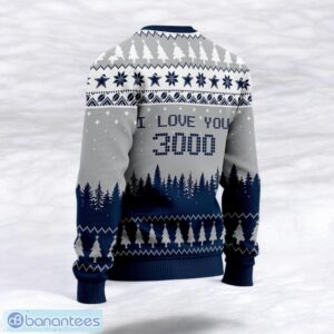 Dallas Cowboys Micah Parsons #11 I Love You 3000 Sport Player 3D Ugly Christmas Sweater Product Photo 3