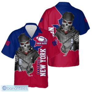 New York Football Team Hawaiian Shirt And Shorts Personalized Name And Number For Fans Product Photo 1